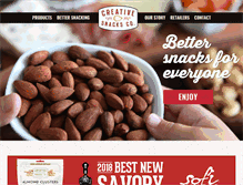 Tablet Screenshot of creativesnacks.com